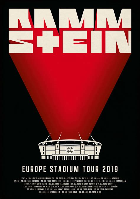 Rammstein Stadium Tour 2019 On Behance