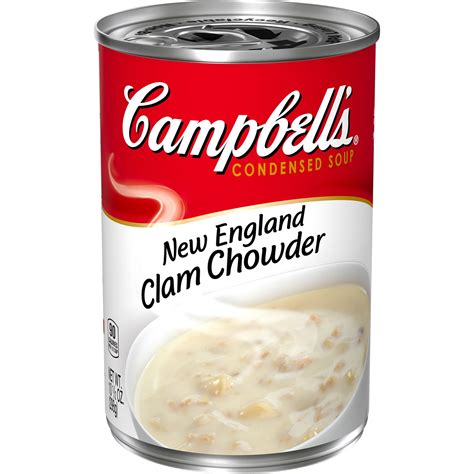 Campbell's Condensed New England Clam Chowder, 10.5 oz. Can - Walmart