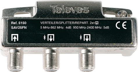 Televes F 2W Splitter 5 2400 MHz Skroutz Gr