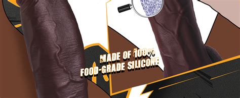 Amazon 9 Inch Black Thick Big Dildo Food Silicone Real Skin Feels Dildos With Strong