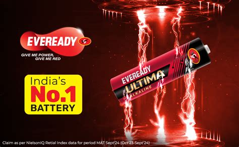 Eveready Ultima Alkaline Aa Battery Pack Of 10 15 Volt 400 Long Lasting Highly Durable