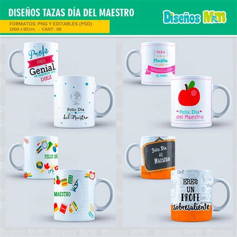 Plantillas Dia Del Maestro Para Sublimar Mugs