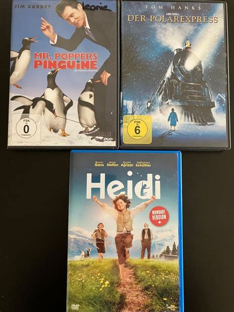 3 DVD Mr Poppers Pinguine Der Polarexpress Heidi Kaufen Auf Ricardo