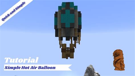 Minecraft Small And Simple Hot Air Balloon Tutorial YouTube