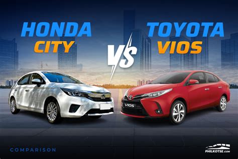 Toyota Vios Vs Honda City Comparo Spec Sheet Battle