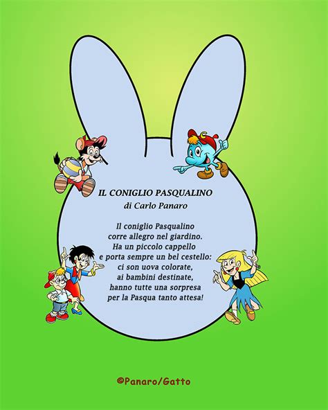 Il Coniglio Pasqualino Filastrocca Pasquale Per Bambini