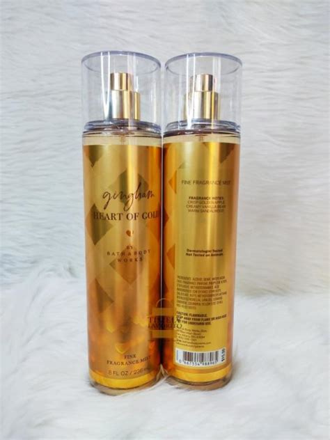 BBW Gingham Heart Of Gold Fine Fragrance Mist Ml Beauty Personal