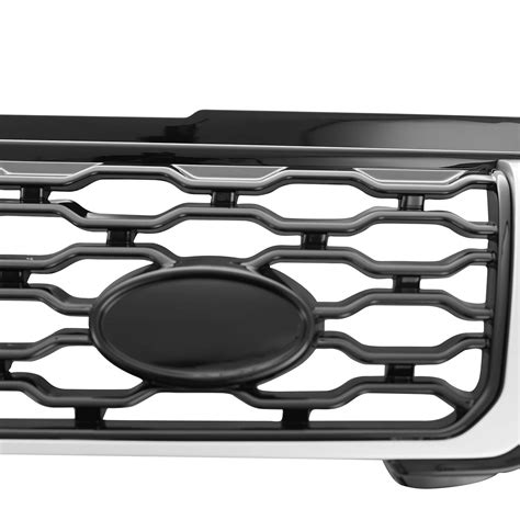 For Land Rover Range Rover Evoque 2012 2019 Black Chrome Front Grille