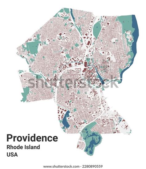 Providence Map Capital City Usa State Stock Vector (Royalty Free ...