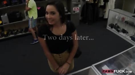 College Girl Flashes Her Tits And Banged At The Pawnshop