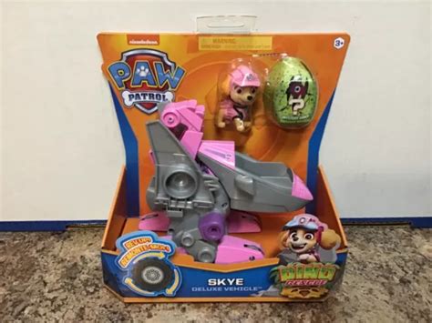 PAW PATROL DINO Rescue SKYE Deluxe Vehicle REV UP Mystery Dino NEW