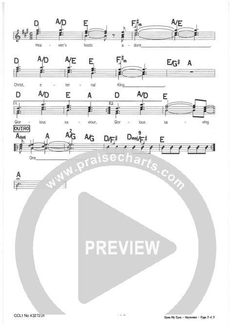 Open My Eyes Sheet Music Pdf Riverview Church Praisecharts