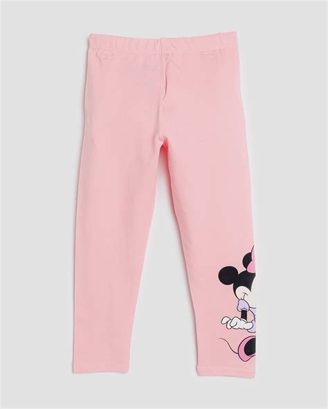 Riachuelo Cal A Legging Infantil Estampa Lateral Minnie A Rosa