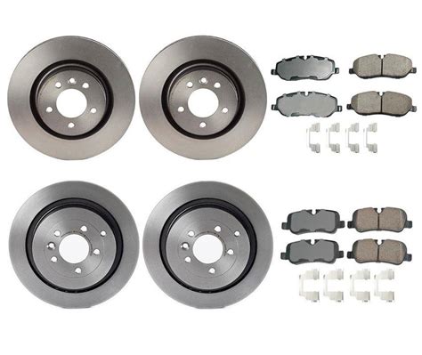 Land Rover Disc Brake Pad And Rotor Kit Front And Rear Mm Mm