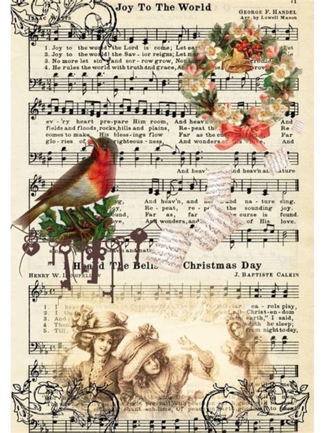 Free Printable Vintage Christmas Sheet Music Printable Word Searches