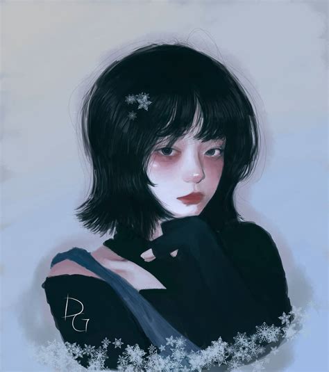 Girl Digital Portrait by Yonachii on DeviantArt