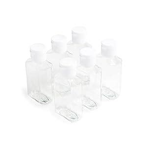 Mho Containers Clear Refillable Flip Top Bottles Bpa Paraben Free