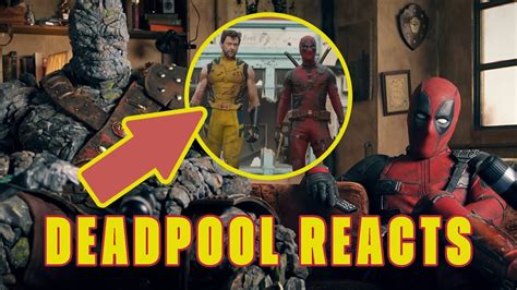 Deadpool And Korg React To The Deadpool And Wolverine Trailer Youtube