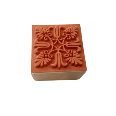 Square Wooden Rubber Stamp Botpots