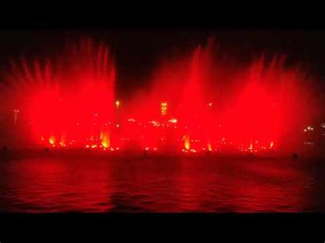 Dancing Fountain Citi Housing Society Sialkot Fire In Water Pani Aag