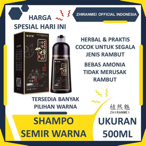 Jual SHAMPOO HERBAL PENGHITAM RAMBUT SEMIR PEWARNA RAMBUT HAIR COLOUR