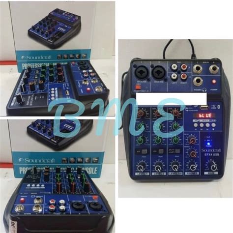 MIXER AUDIO SOUNDCRAFT EFX4 EFX 4 4 CHANNEL USB BLUETOOTH Lazada