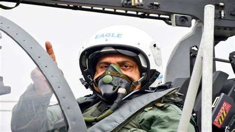 Iaf Chief Bhadauria Flies Tejas Single Seater Aircraft At Sulur Airbase