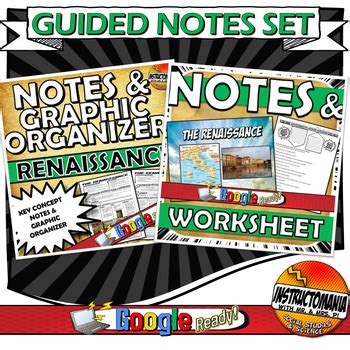 Renaissance Guided Notes Powerpoint Presentation Graphic Organizer