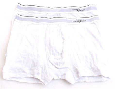 Joseph Abboud White Cotton Trunk Underwear 2 In Package Mens Underwear