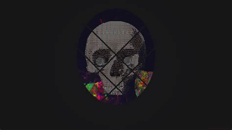 Glitch Art ASCII Art Skull 4K Abstract HD Wallpaper