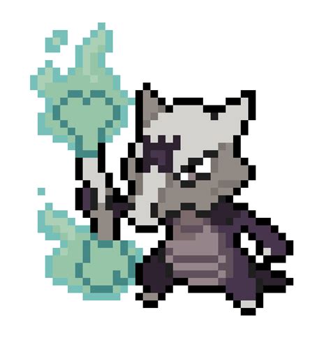 Pixilart A Marowak Mini Sprite By Andruru