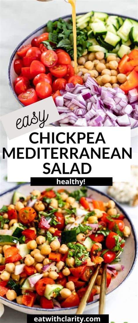 Mediterranean Chickpea Salad Eat With Clarity