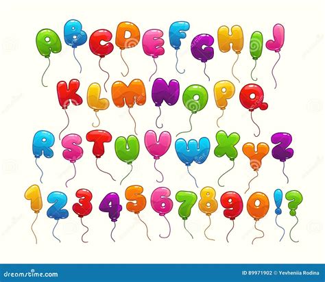 Balloon Alphabet Vector Set 83122544