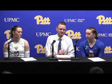 Pitt Volleyball Postgame Vs Coppin State Dan Fisher Rachel