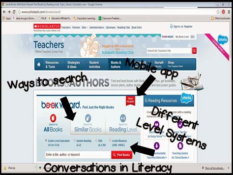 Reading Level Chart Scholastic