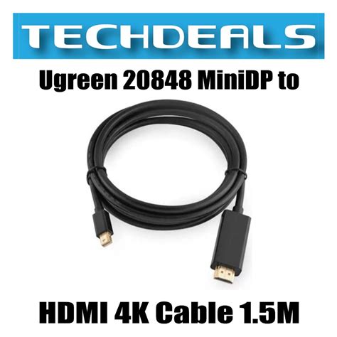 Ugreen 20848 MiniDP To HDMI 4K Cable 1 5M Computers Tech Parts