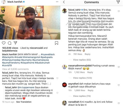 Niat Kau Bagus Nobody Is Perfect Faizal Tahir Pesan Agar Black