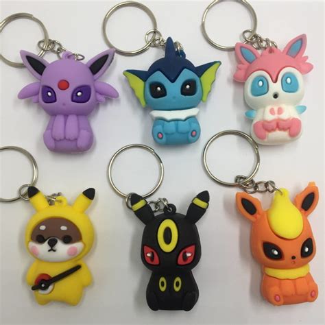 Chaveiros Pokemon Emborrachado Elo Produtos Especiais