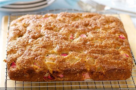 Moist Rhubarb Coffeecake Recipe