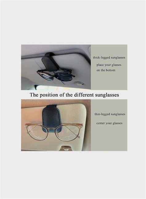 2 Pack Car Sunglass Holder Eyeglass Hanger Clip For Car Eyeglass