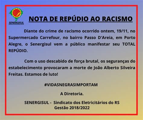 Nota De Rep Dio Ao Racismo