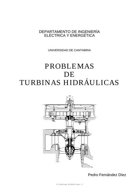 PDF PROBLEMAS DE TURBINAS HIDRÁULICAS kimerius comde turbinas