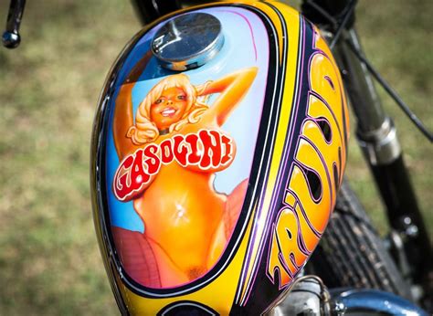 Harley Bobber Chopper Motorcycle Art Painting Motorcycle Painting