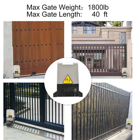 Jieli Jy2 Automatic Sliding Gate Opener With 2 Remote Controls For