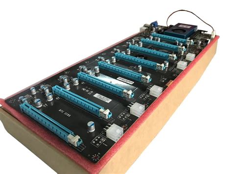 KUANGCHENG BTC IC6S Майнинг материнская плата 8 видеокарт Слоты PCI ...