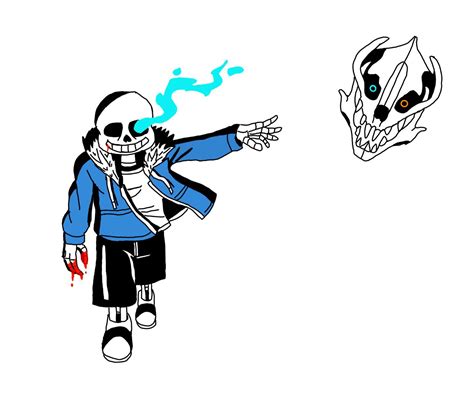 Sans With A Gaster Blaster Rundertale