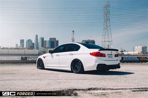 BMW M5 F90 White BC Forged MLE52 Wheel Front