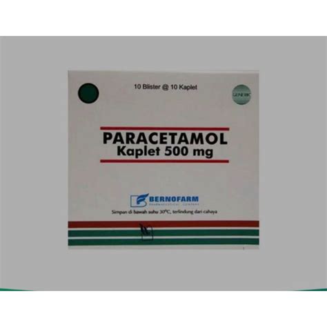 Jual PARACETAMOL 500 MG BERNOFARM STRIP Shopee Indonesia