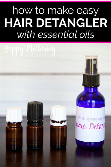 Diy Natural Hair Detangler Spray With Essential Oils Happy Mothering