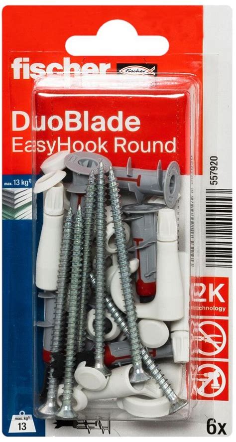 Дюбель для гипсокартона Fischer DuoBlade 557920, с винтом и круглым ...